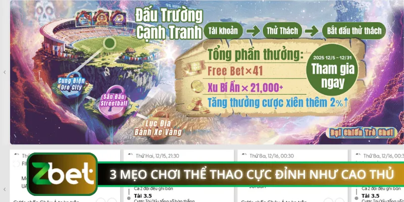 3 mẹo chơi thể thao cực đỉnh như cao thủ