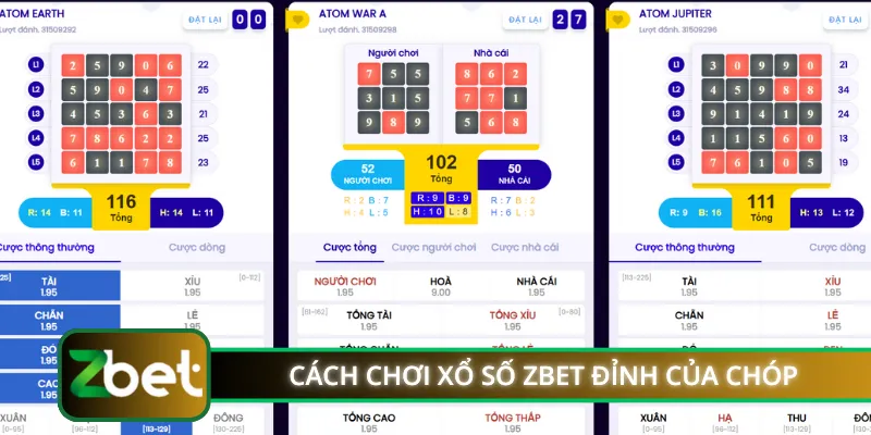 Cách chơi xổ số ZBET đỉnh của chóp