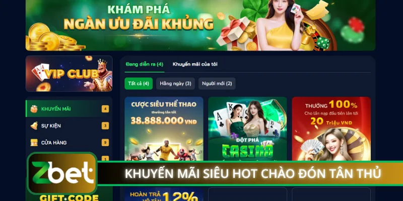Khuyến mãi siêu hot chào đón tân thủ