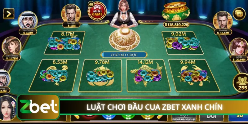 Luật chơi Bầu Cua ZBET xanh chín