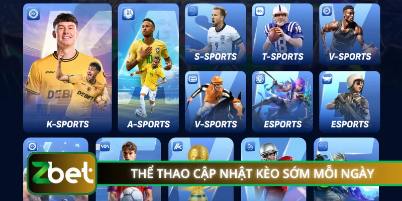 Thể thao cập nhật kèo sớm mỗi ngày
